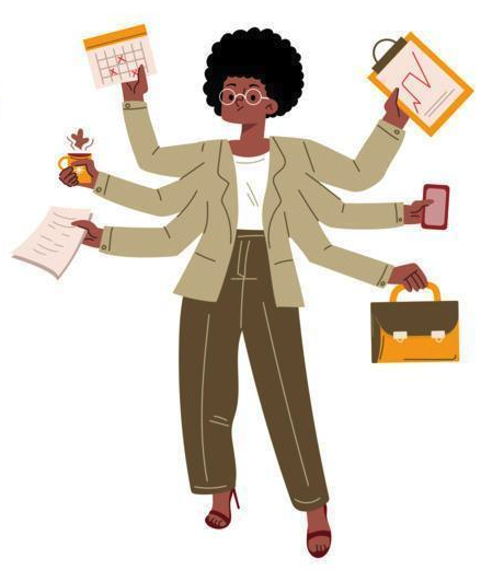 small business owner doing everything