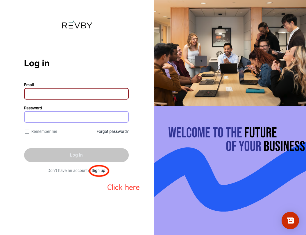 register screen